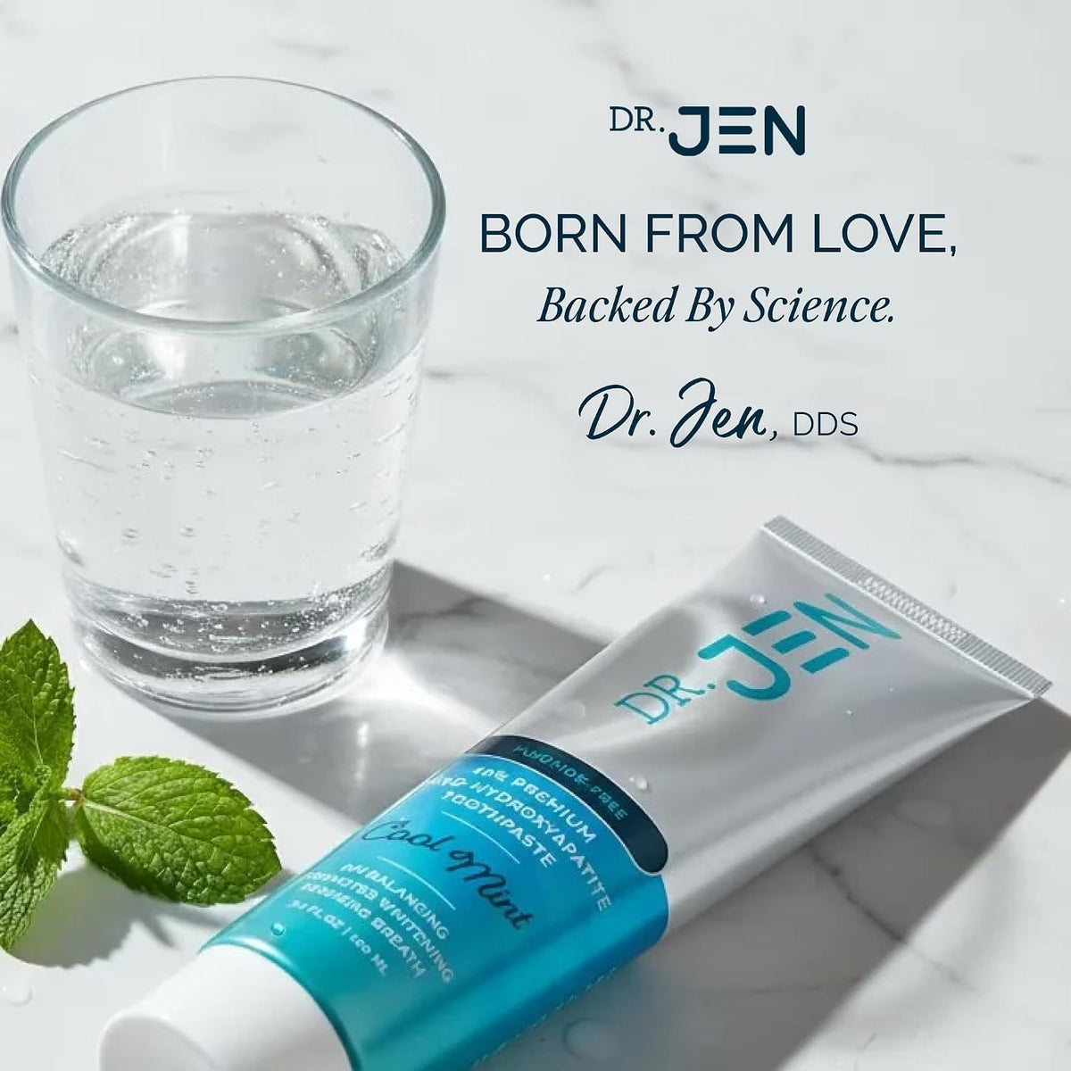 Dr. Jen Fluoride Free Toothpaste with 10% Premium Nano Hydroxyapatite