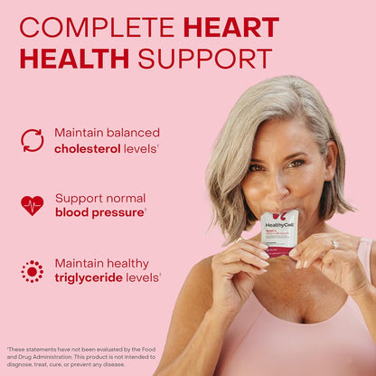 Healthycell Heart & Vascular Health Daily Liquid Supplement - 30 Gel Packs | 30 Day Supply of Liquid Supplement for Cardiovascular Support with Beet Root Powder, Resveratrol, CoQ10, Omega-3 & Vitamin K