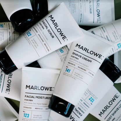 MARLOWE. No. 141 Shave Cream 6 oz, with Shea Butter & Coconut Oil, Conditioning Shaving