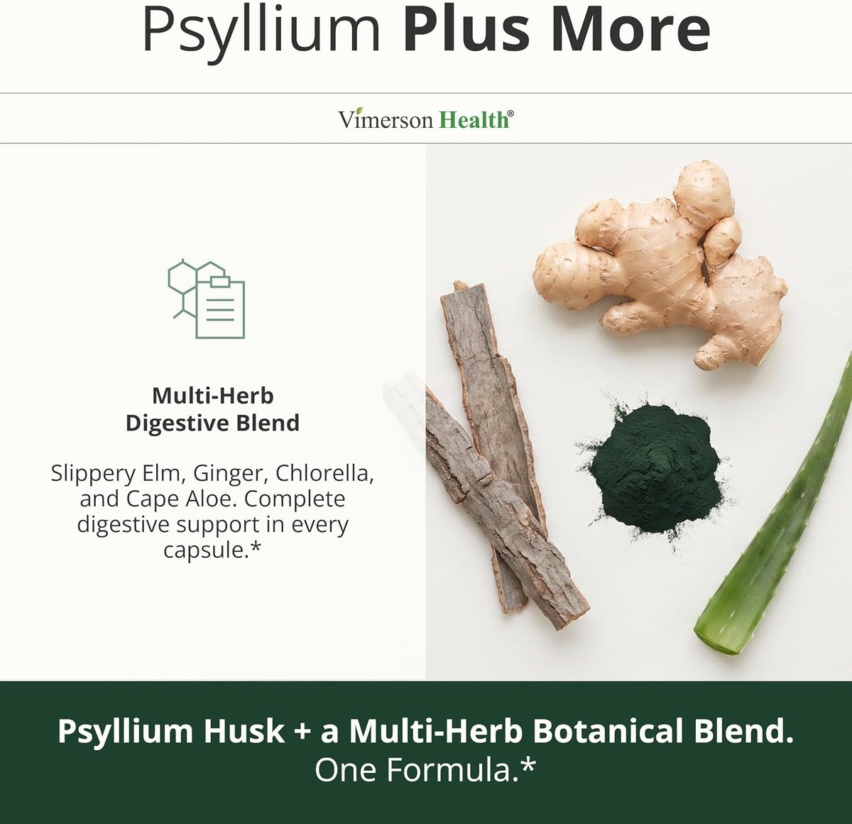 Psyllium Husk Capsules 1080mg - 60 Psyllium Fiber Capsules for Regularity