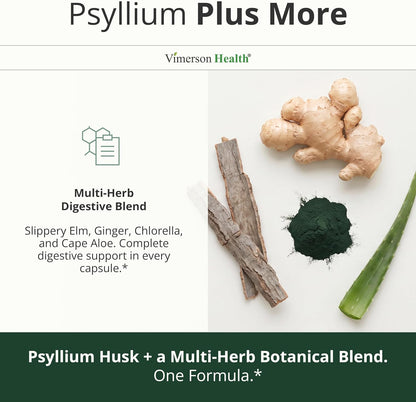 Psyllium Husk Capsules 1080mg - 60 Psyllium Fiber Capsules for Regularity