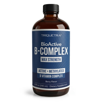 BioActive Vitamin B Complex - Blood Stream Ready, Methylated B Complex - Featuring Methylfolate, 3 BioActive Forms of B12, BenfoPure® B1 & Pantesin® B5 - 12 B Vitamins in Clinical Doses - 60 Servings
