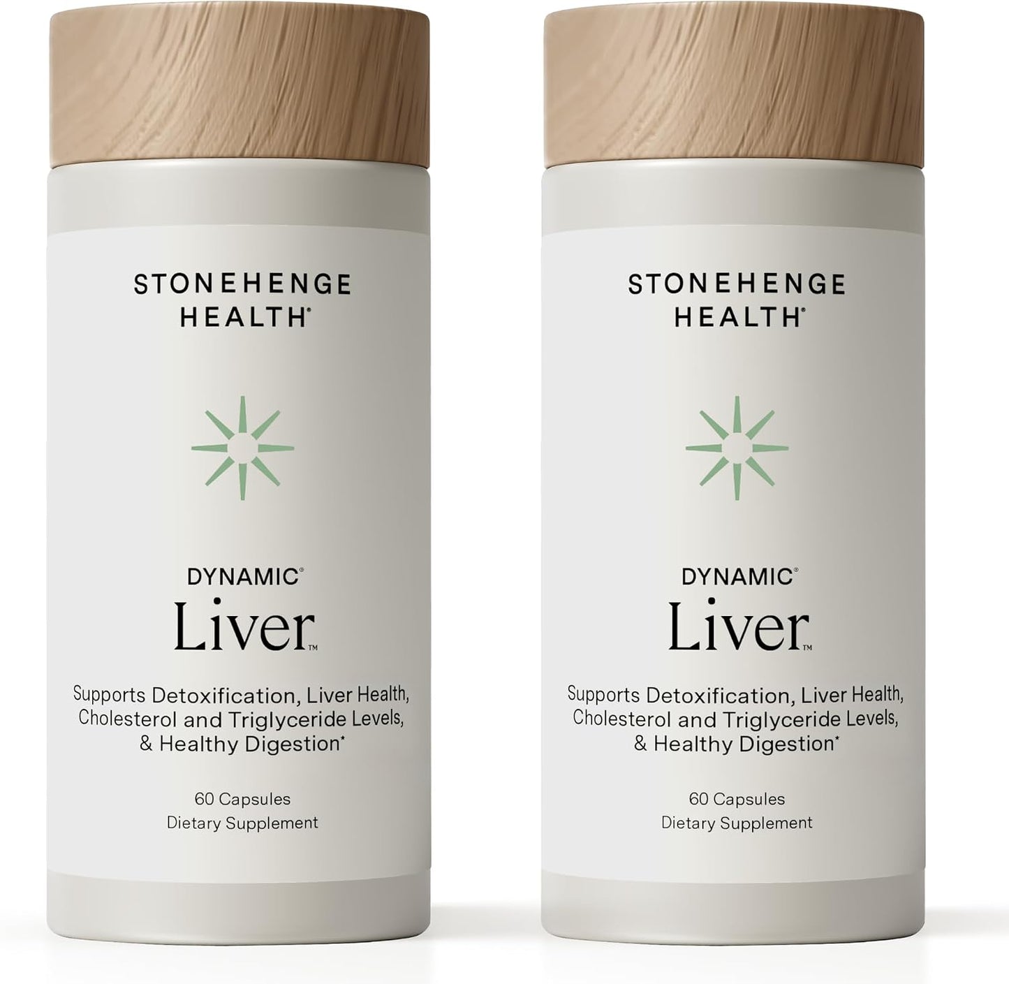 Stonehenge Health Dynamic Liver – Siliphos Milk Thistle Formula – Liver Support & Antioxidant Support, Gut-Liver Axis, Selenium, Zinc, Vitamin E, Ginger, Beetroot Extract Non-GMO, 60 Veg Caps (2 Pack)
