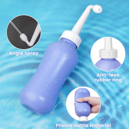 450ml Peri Bottle Postpartum for Feminine Care, 2 Pack Portable Travel Bidet for Toilet, Perineal Bottle
