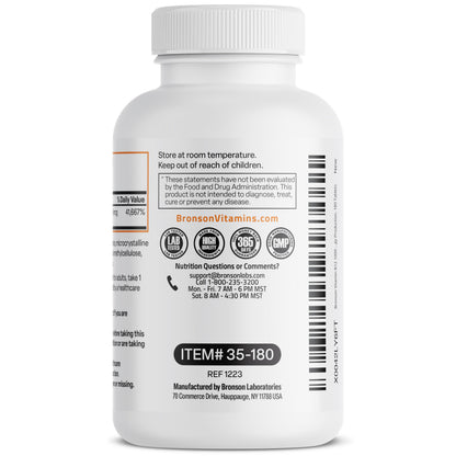 Bronson Vitamin B12 1000 mcg Sustained Release Premium Non GMO Tablets Supports Nervous System, Healthy Brain Function and Energy Production, 100 Count