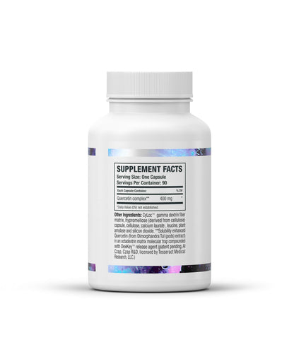 Tesseract Medical Research QuerciSorb SR Quercetin Supplement, Sustained Release, Supports Immune Function and Overall Health, Hypoallergenic. 400 mg, 45 Day Supply