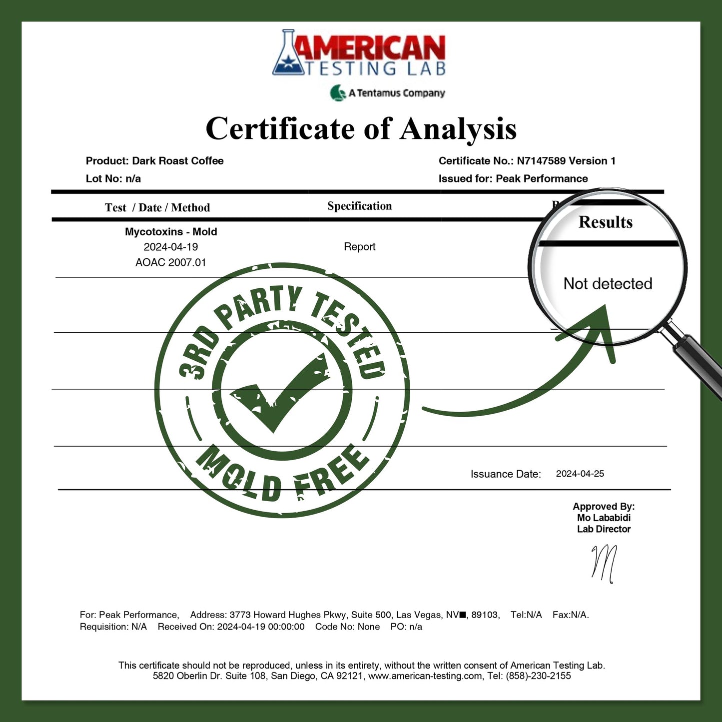Peak Performance High Altitude Organic Coffee - Fair Trade, Low Acid, Non GMO, and Beans Full of Antioxidants - Medium Roast Smooth Tasting USDA Certified Organic Ground Coffee Bag 12 oz