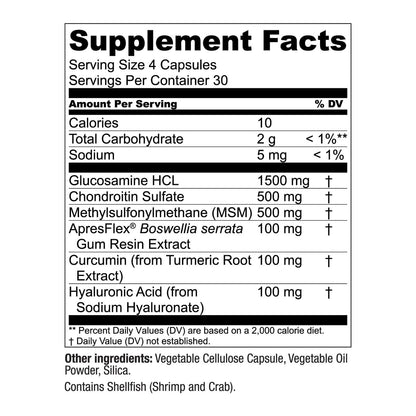 Live Conscious Glucosamine Chondroitin with MSM, Hyaluronic Acid, and More - MoveWell Joint Health Supplement
