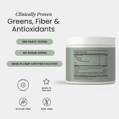 Perelel Triple-Support Plant Based Protein Powder & Greens Powder Bundle