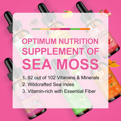 3000mg Sea Moss Liquid Drops - Organic Black Seed Oil & Irish Sea Moss Gel