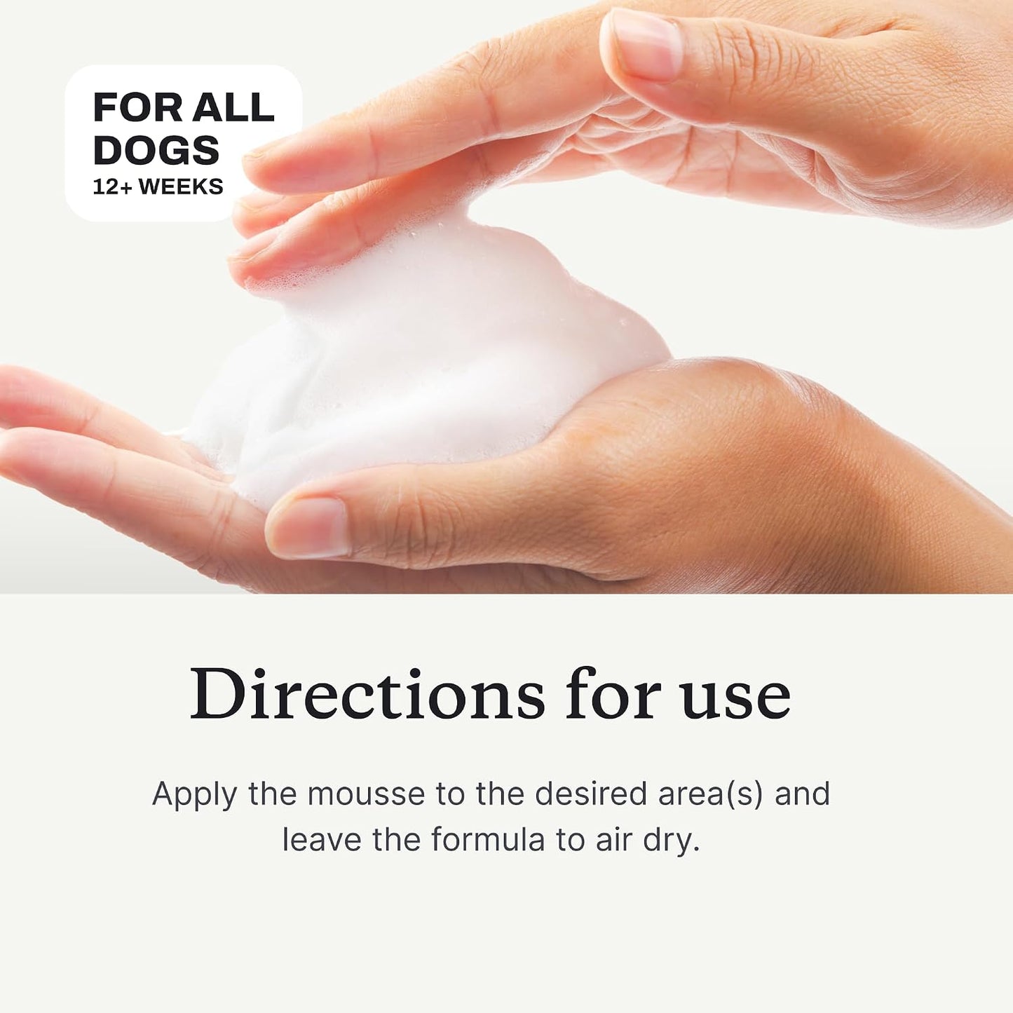 PetLab Co. Skin & Coat Mousse for Dogs, Leave-in Moisturizer, 7 fl oz | Fast-absorbing, deodorizing mousse to support dry or irritated skin comfort between baths, mess-free