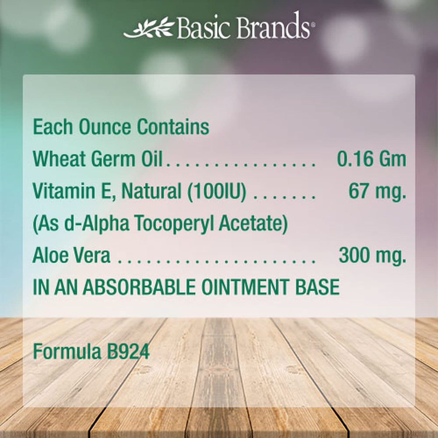 Vitamin E Moisturizing Cream, 2 oz | Vitamin E, Wheat Germ Oil, Aloe Vera Oil for Scars, Fine Lines & Wrinkles