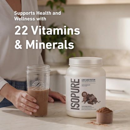 Isopure Zero Carb 100% Pure Whey Isolate Protein Powder, Gluten Free, With Vitamins, Cookies & Cream, 25g Protein Per Serving, 1 Lb, 15 Servings (Packaging May Vary)