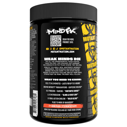 Mutant Mind FK - Epic Nootropic Pre-Workout - Brain Supplement for Mental Focus - 20 Serve - Blue Raspberry - 460g