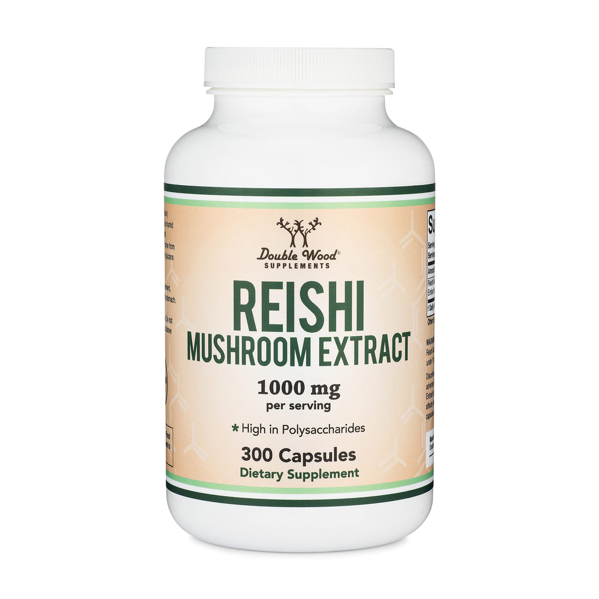 Reishi Mushroom Capsules (4:1 Ganoderma Extract, 1,000mg Red Reishi Powder Servings)