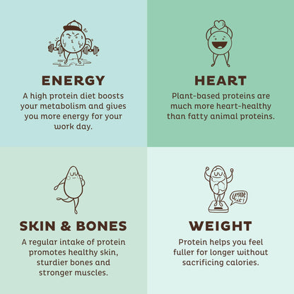KOS Vegan Protein Powder, Unflavored & Unsweetened - Low Carb Pea Protein Blend