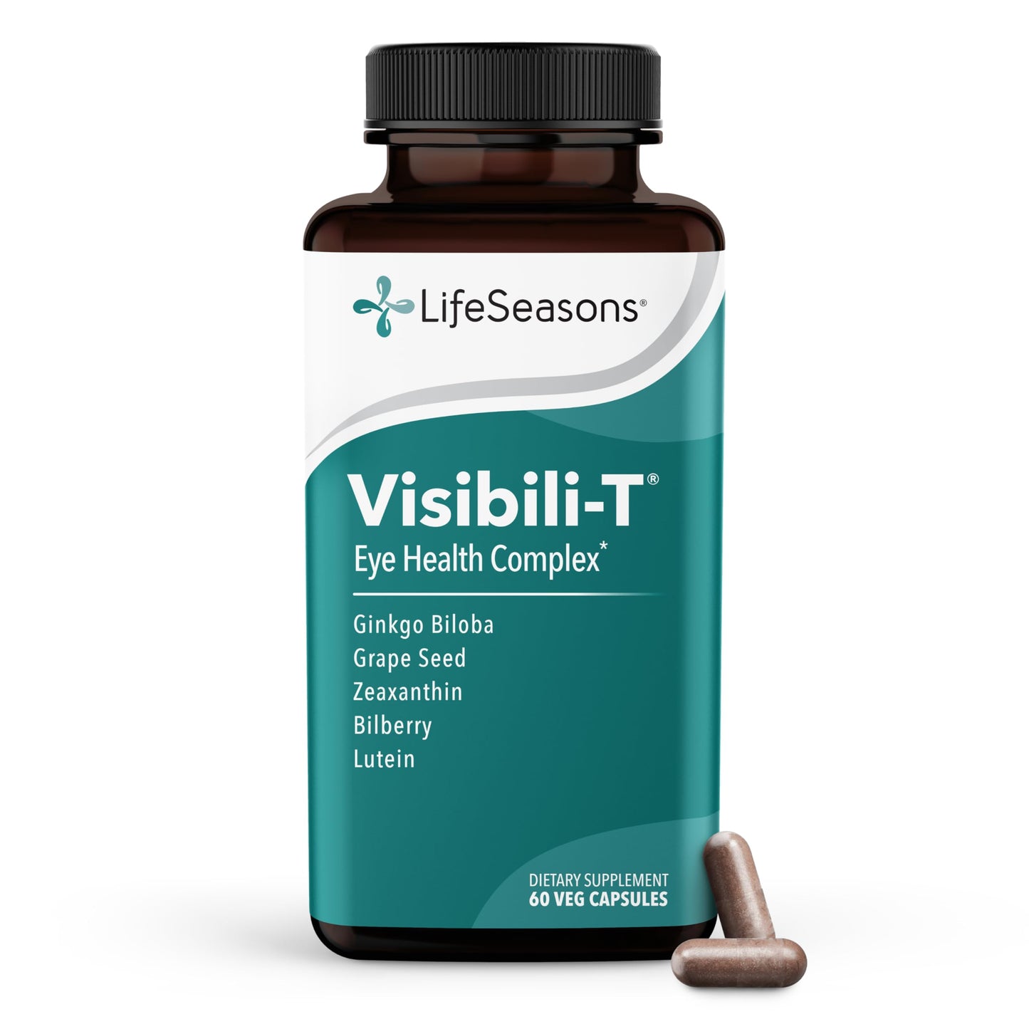 Visibili-T - Vitamin Supplement for Eye Health & Vision Support - Carrot Root, Chromium, Bilberry, Ginkgo Biloba, Grape Seed Extract, Lycopene, Vitamin A, Lutein & Zeaxanthin - 60 Capsules