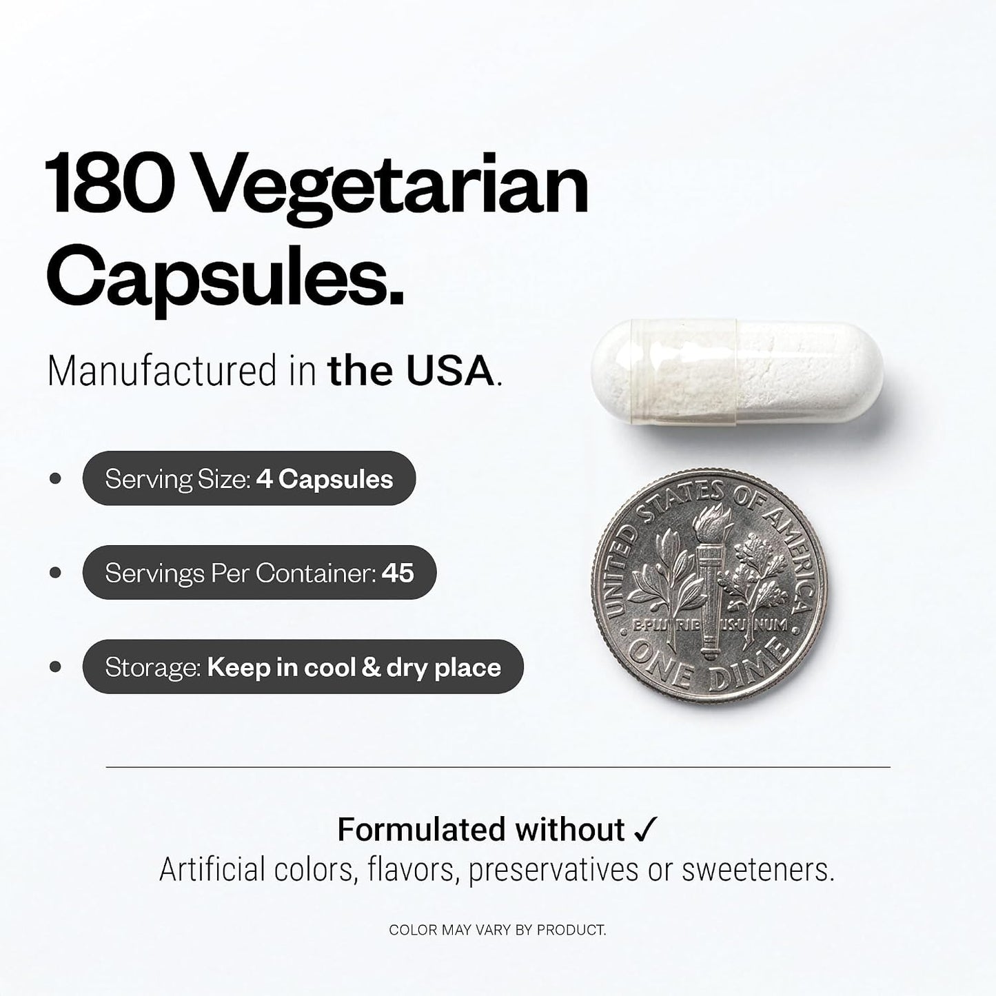 Supersmart - EDTA 1000mg per Day - Calcium Disodium EDTA Supplement | Non-GMO & Gluten Free - 180 Vegetarian Capsules