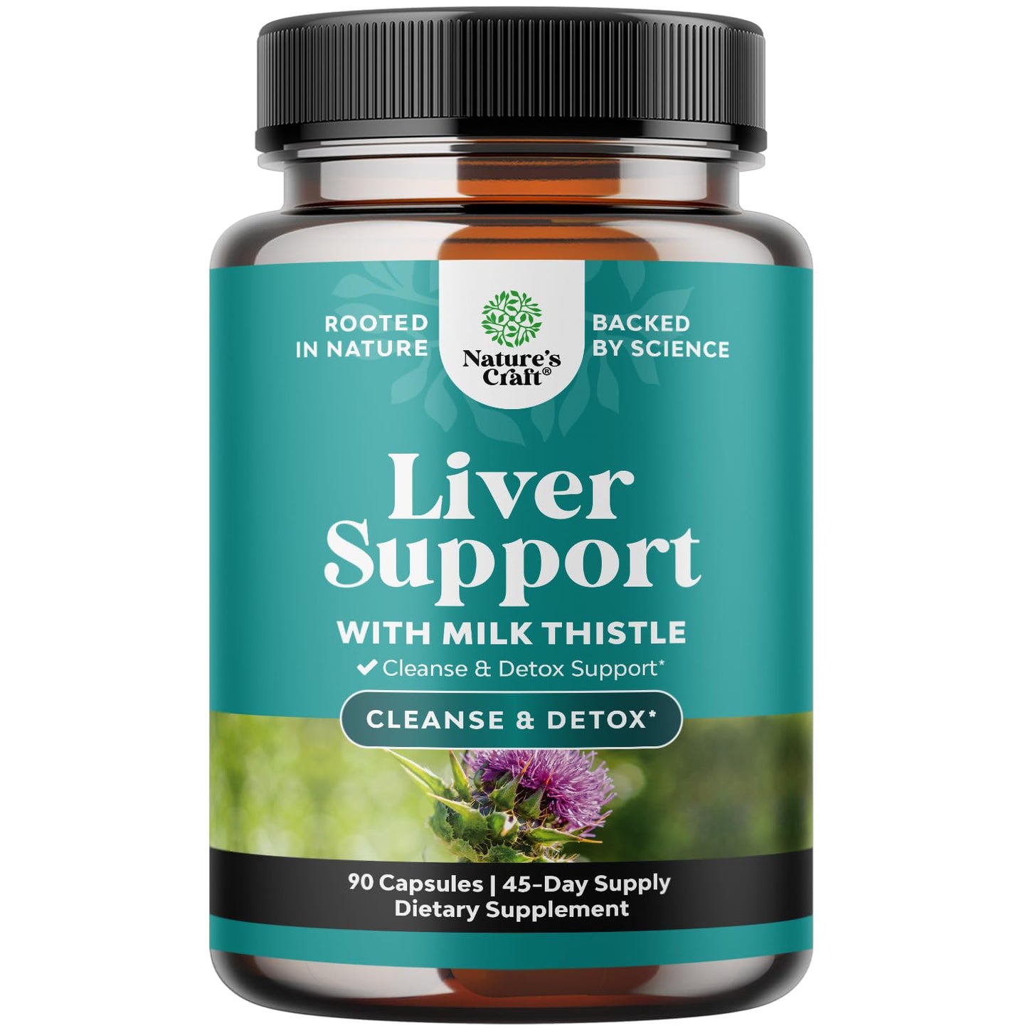 Liver Cleanse Detox & Repair - Milk Thistle Supplement for Digestion & Immunity Support - Ginger Root, Choline & Dandelion Root - Herbal Liver Support with Silymarin, Beetroot & Artichoke - 70 Count