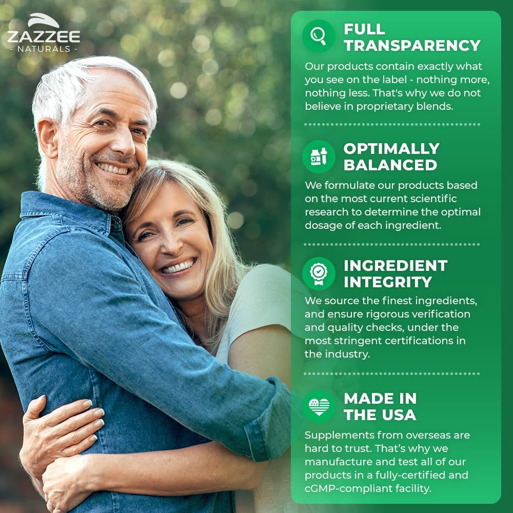 Zazzee Extra Strength Boswellia 10:1 Extract, 65% Boswellic Acid, 180 Vegan Capsules, 6 Month Supply, Boswellia Serrata, Joint Comfort, Mobility & Flexibility Support, Non-GMO, Made in the USA