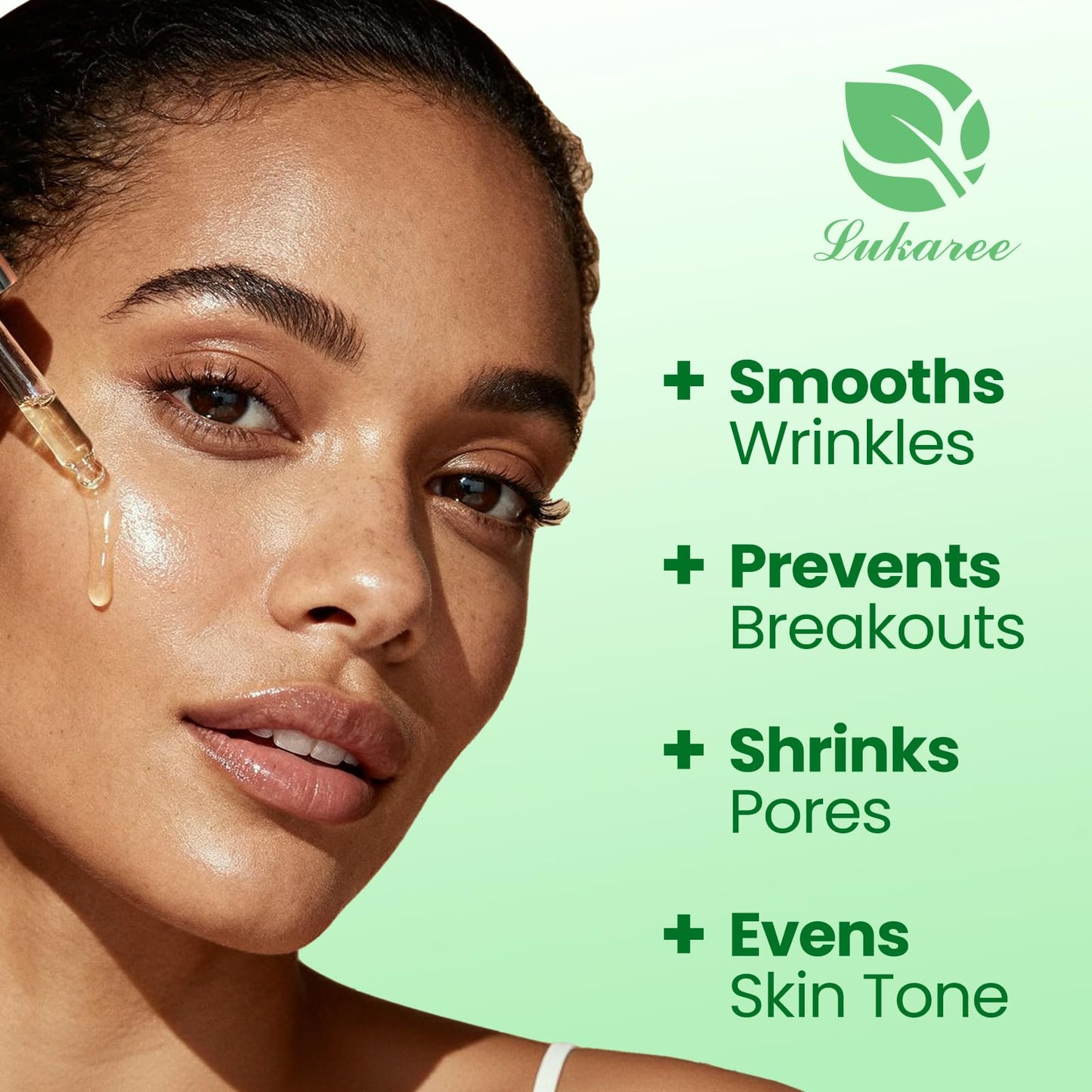 Lukaree Vitamin C Serum for Face, Dark Spots, Fine Lines & Support Collagen | Vitamin C Serum 20% Brightening Face Serum with Sodium Hyaluronate - All Skin Types, Plus Vit C Caps, 1 Fl Oz + 60 Caps