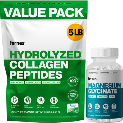 Collagen (5LB) + Magnesium Glycinate 1250mg