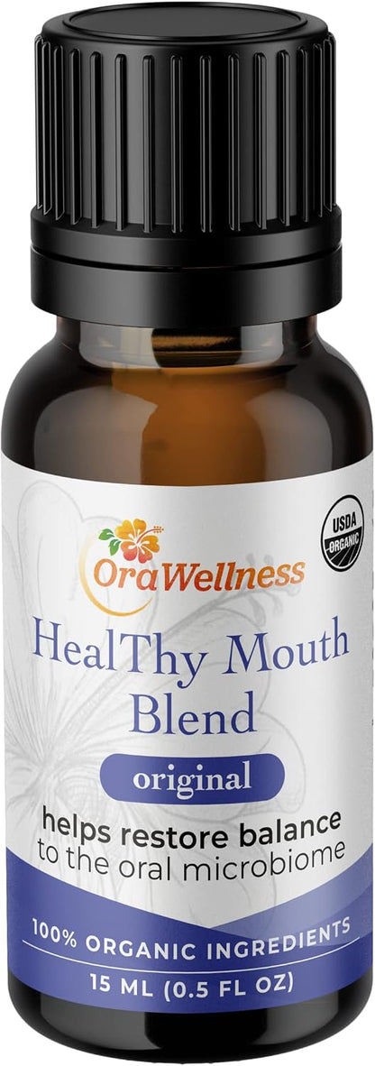 OraWellness Shine Remineralizing Natural Teeth Whitening Powder in Cinnamon + Healthy Mouth Blend Organic Toothpaste & Mouthwash Alternative Tooth Oil