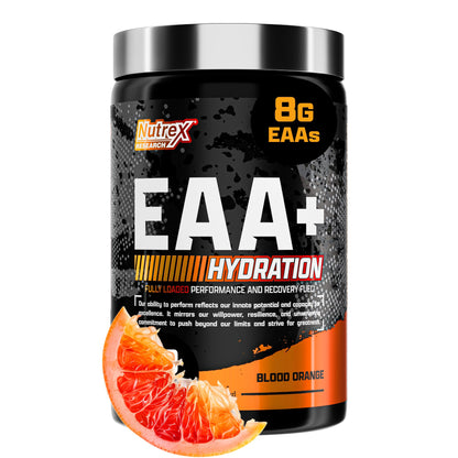 Nutrex Research EAA Hydration | EAAs + BCAA Powder | Muscle Recovery, Strength, Muscle Building, Endurance | 8G Essential Amino Acids + Electrolytes | Strawberry Watermelon 30 Serving