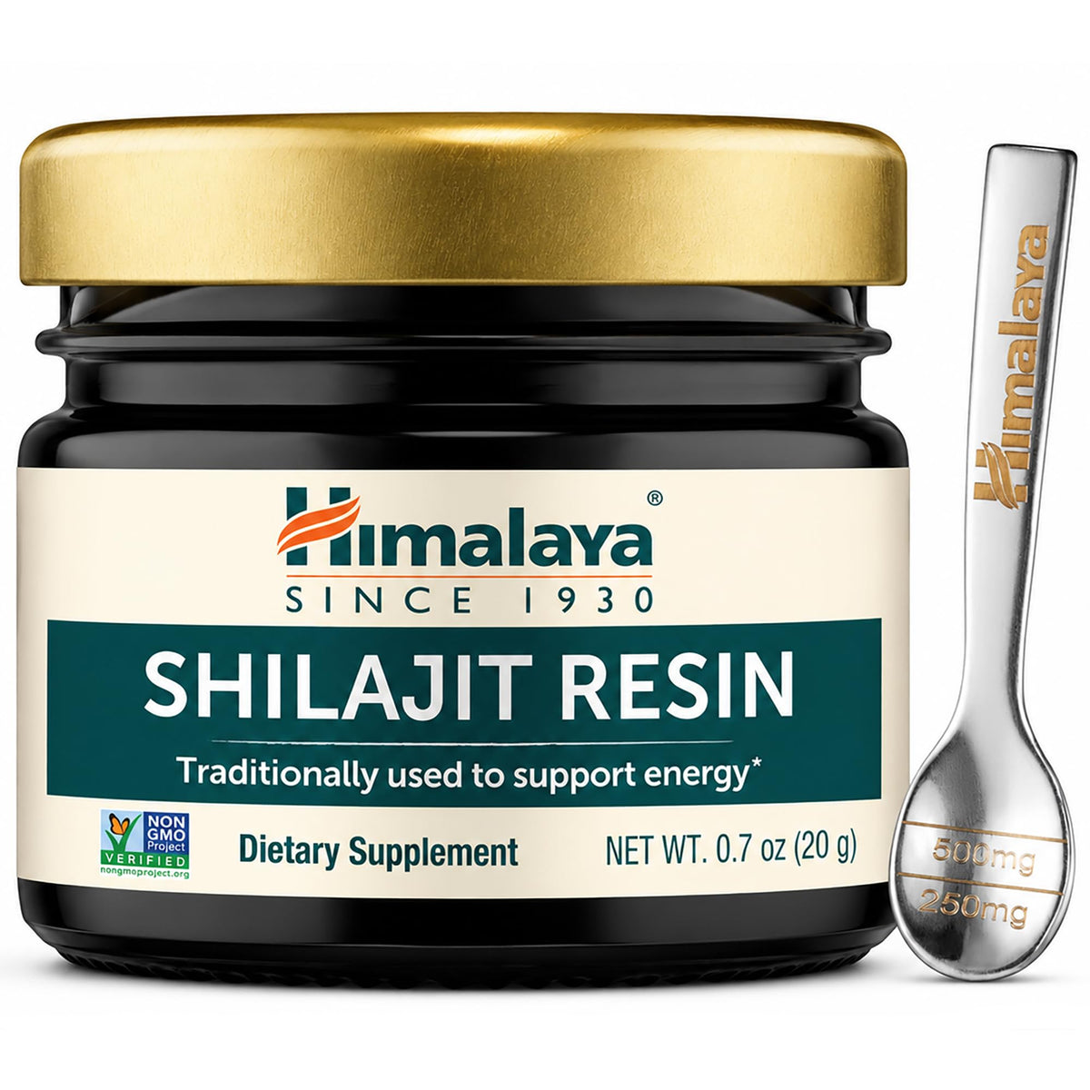 Himalaya Shilajit - Herbal Energy Supplements with Fulvic Acid and Trace Minerals, from Shilajit Resin, Vegan, Non-GMO, Gluten Free, 250 mg, 60 Capsules