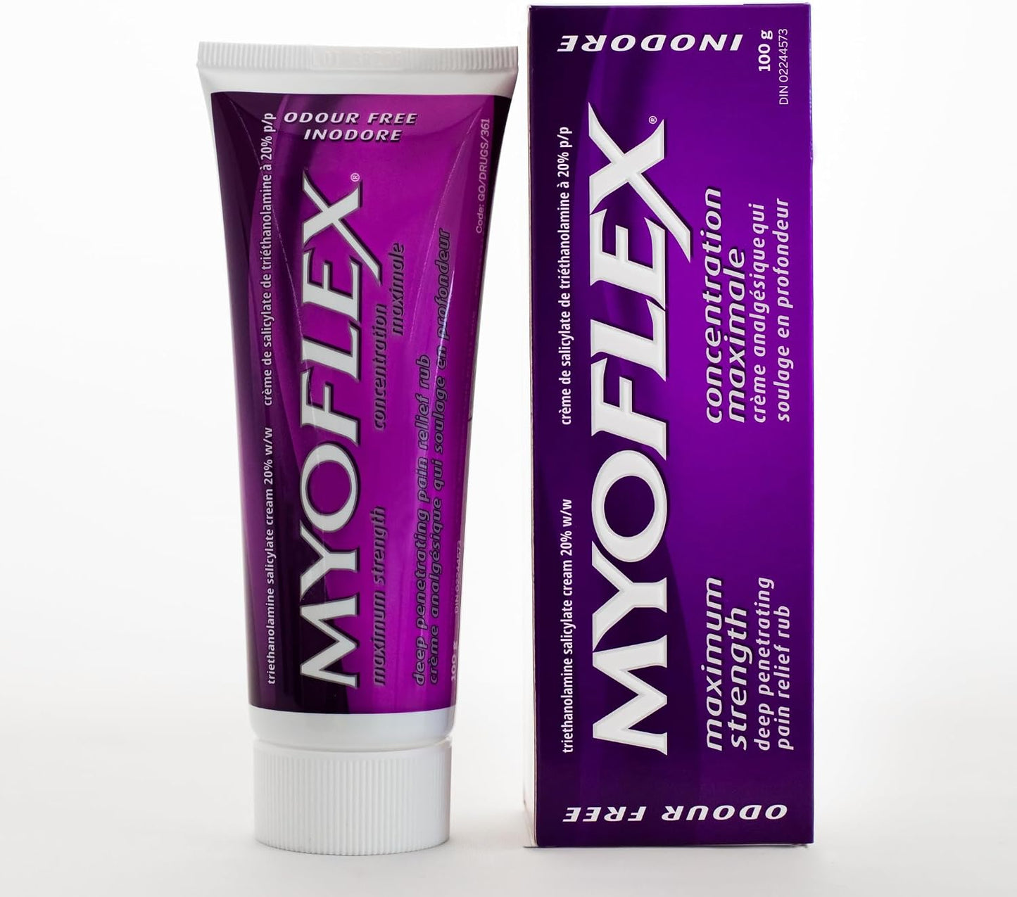 Myoflex Pain Relief Rub | Odourless | Provides Deep Penetrating Relief of Muscle Soreness & Joint Pain | Menthol Free | Stain Free | Non-Greasy | Great for Ages 2+ | 100 Grams (Maximum Strength)