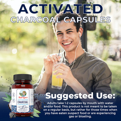 MaryRuth Organics Activated Charcoal Capsules | Supplement for Natural Detoxification