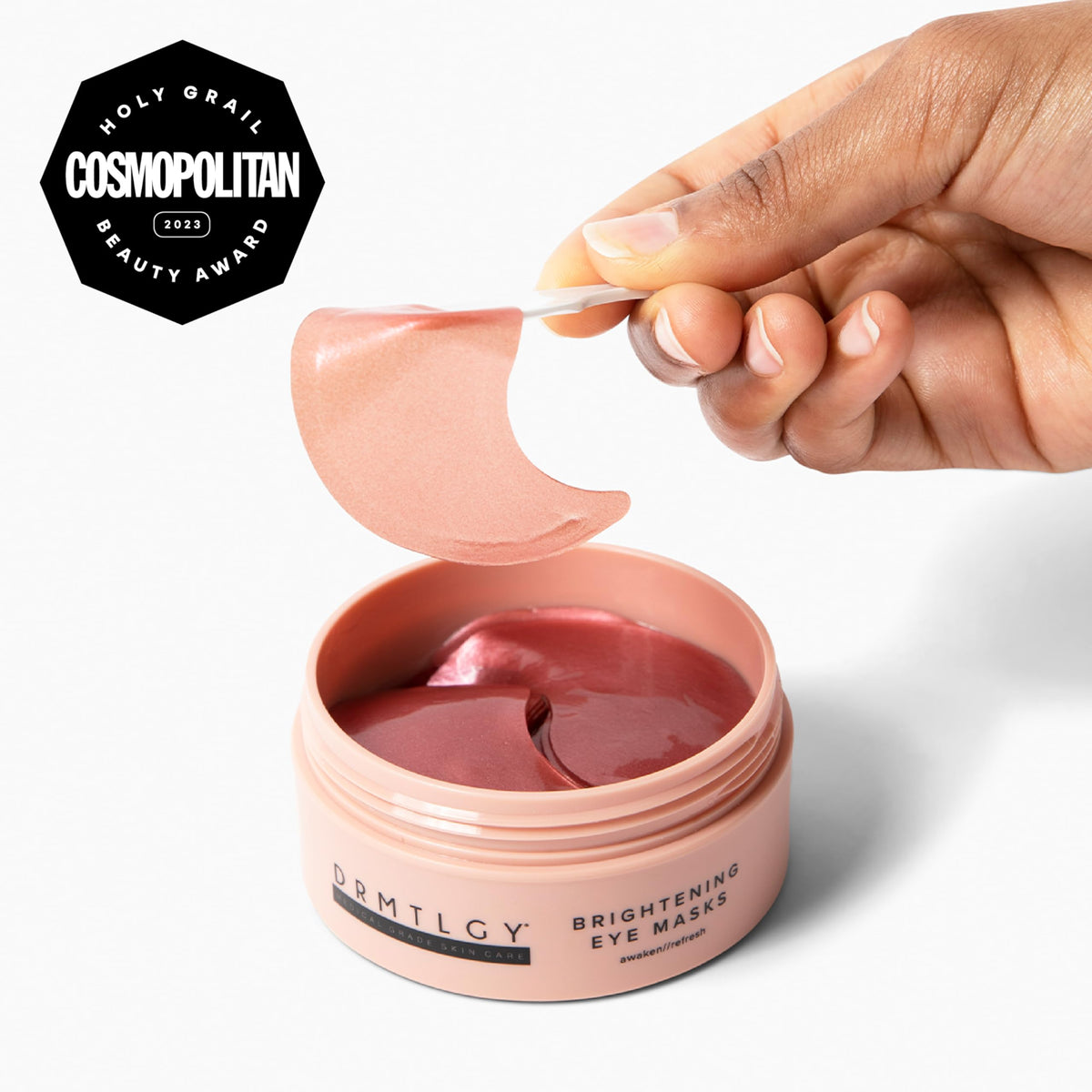 DRMTLGY Brightening Eye Masks - Caffeine Eye Masks for Dark Circles and Puffiness