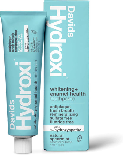 Davids Nano Hydroxyapatite Toothpaste Whitening Enamel Health Spearmint 4oz