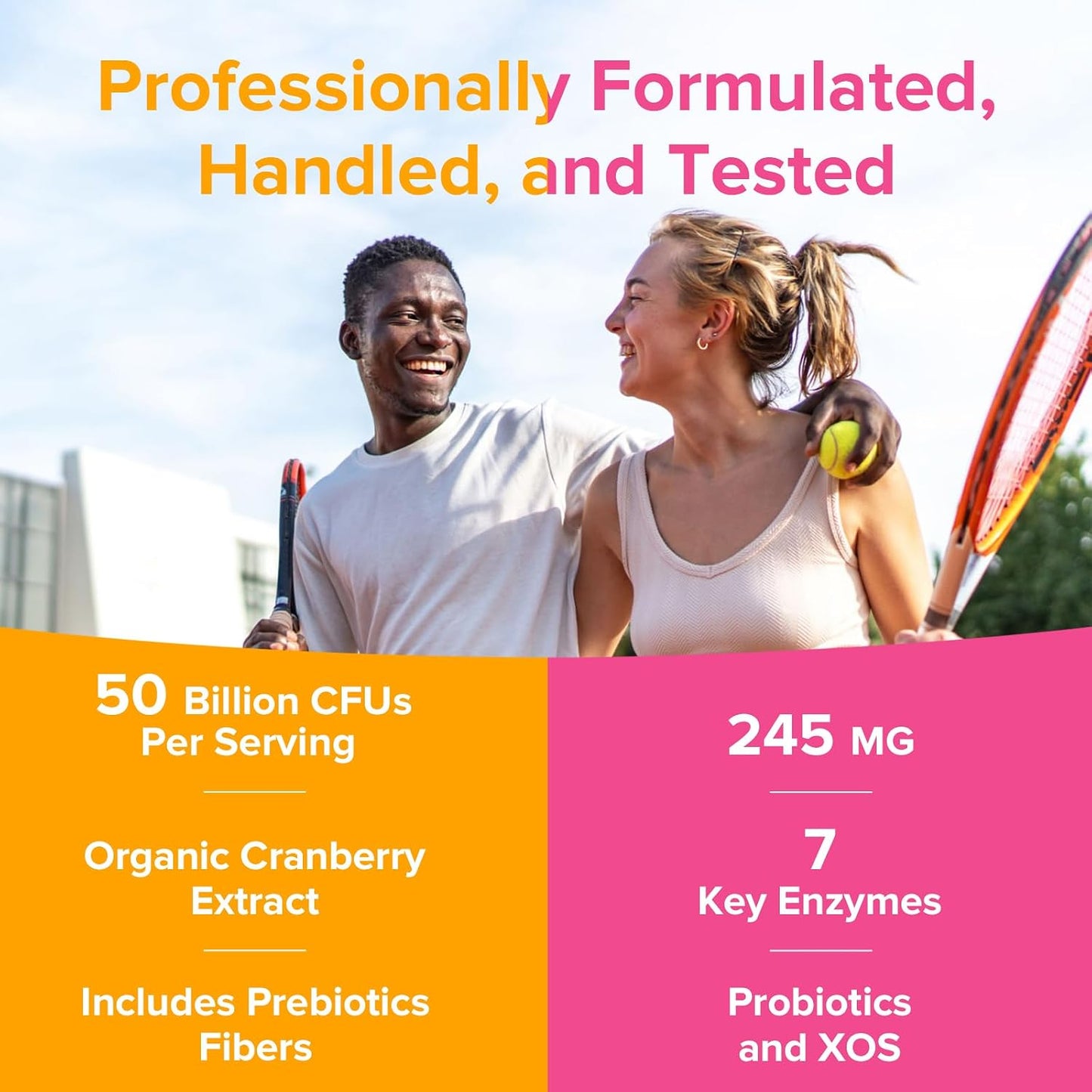 NewRhythm Women's Probiotics 50 Billion + Digestive Enzymes 245 mg Bundle, Gut Harmony Boost & Feminine Wellness, 120 Capsules Total (Pack of 2)