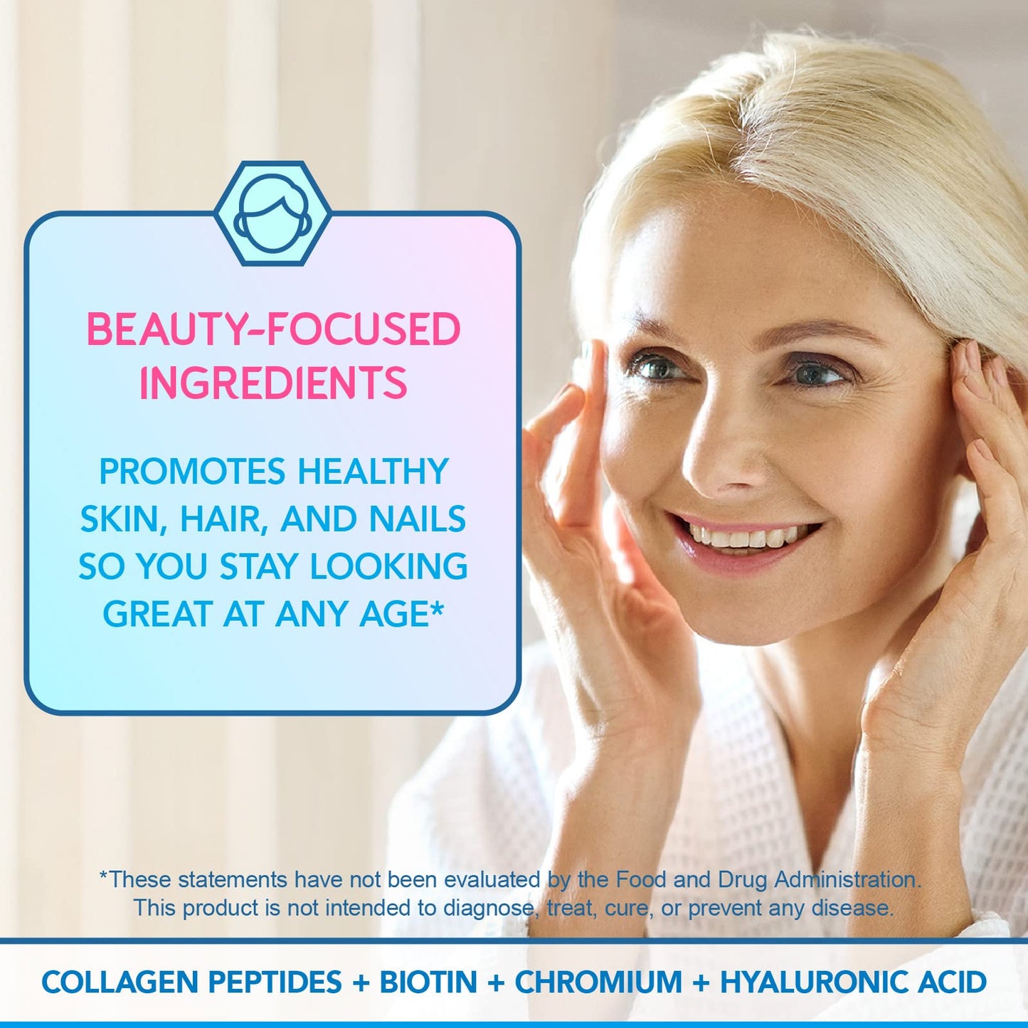 BioEmblem Beauty Probiotics for Women, 35 Billion CFU 14 Strains with Biotin, Collagen, Prebiotics for Digestive Health, Hair Skin and Nails, Vaginal Probiotics Supplement, Shelf Stable, 30 Caps