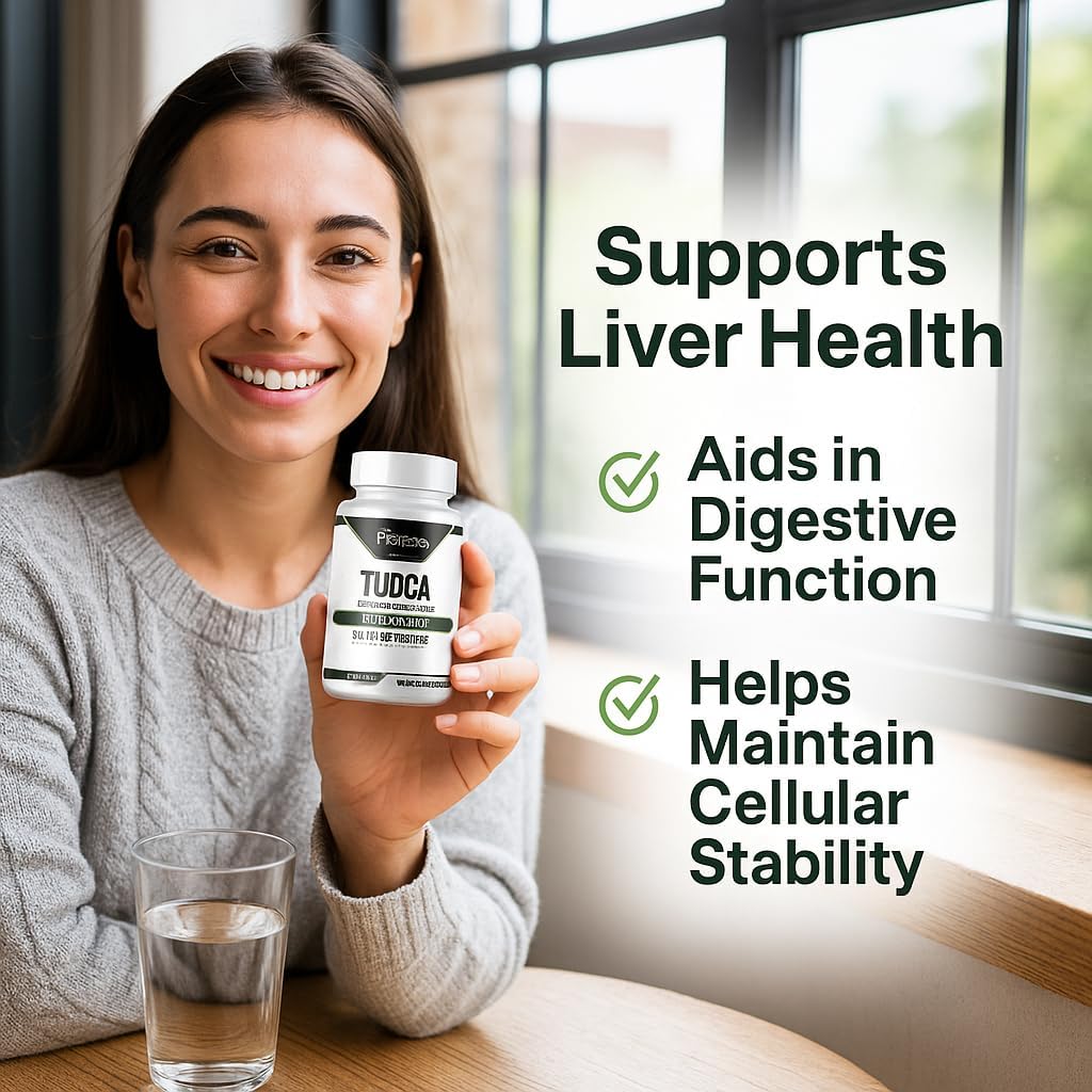 Probase Nutrition TUDCA – Premium Liver Support, Cleanse, Detox and Repair Supplement – 500mg Per Serving – 60 Capsules – High Purity Bile Salt Formula – Vegan, Non-GMO