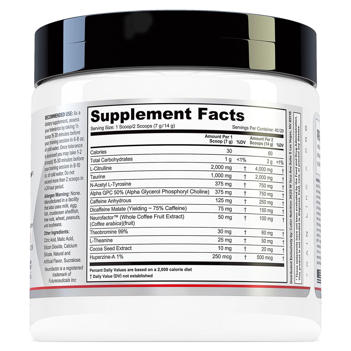 Prevail Pre Workout Powder with Nootropics: Pre-Workout Drink for Men and Women