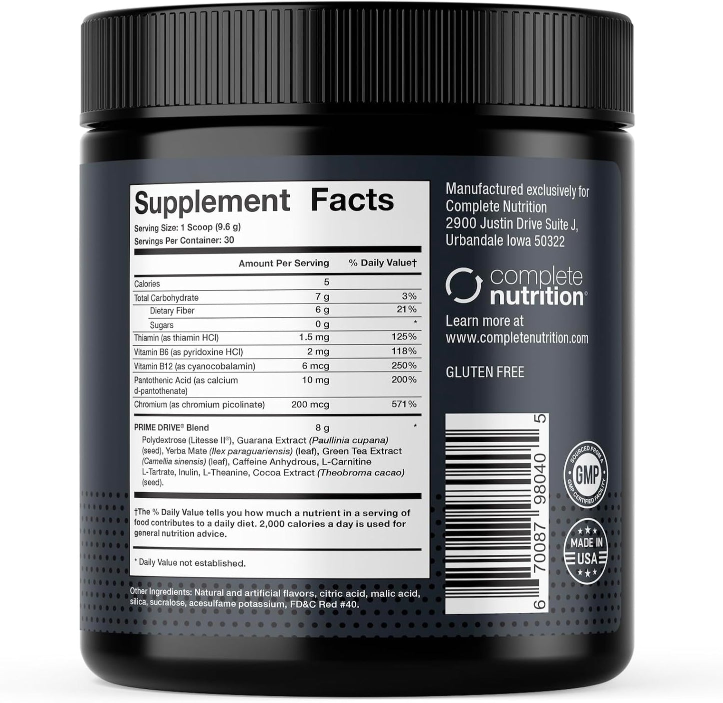 Prime Drive Energy Strawberry Melon Pre Workout Energy Drink Powder, Provides Extreme Energy, Focus and Intensity, Boosts Metabolism 10.2oz (30 Servings)