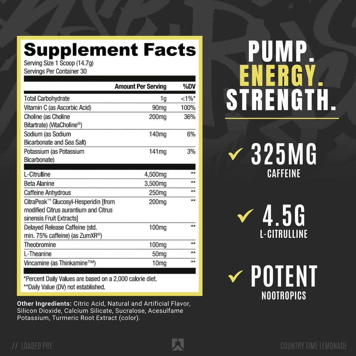 RYSE Up Supplements Loaded Pre Workout Powder Supplement for Men & Women