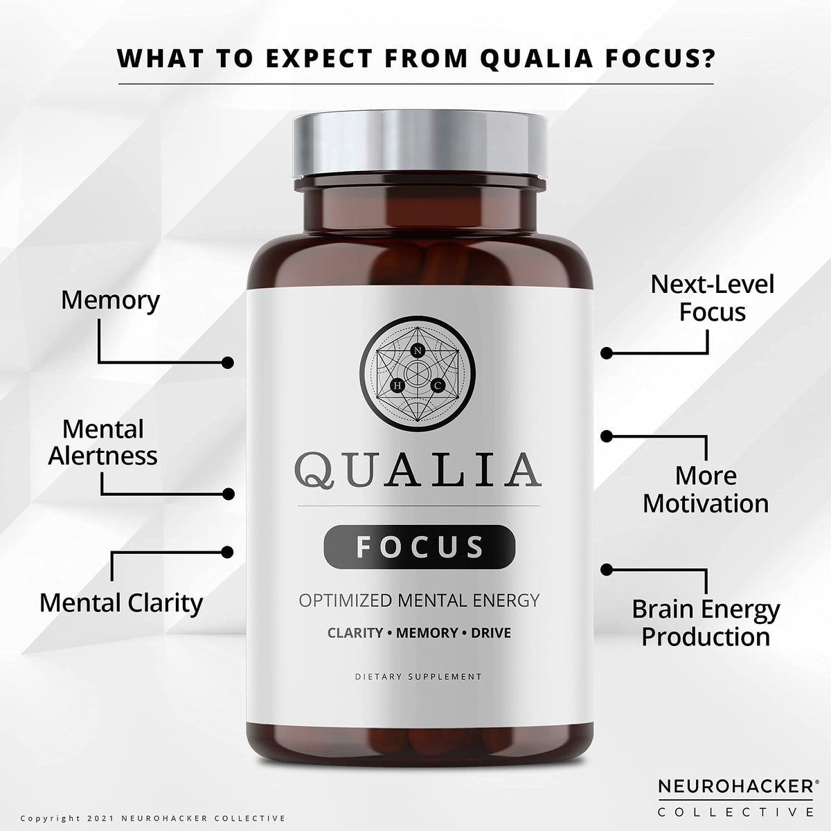 Qualia FOCUS Brain Booster Supplement | A Powerful Nootropic Designed to Deliver