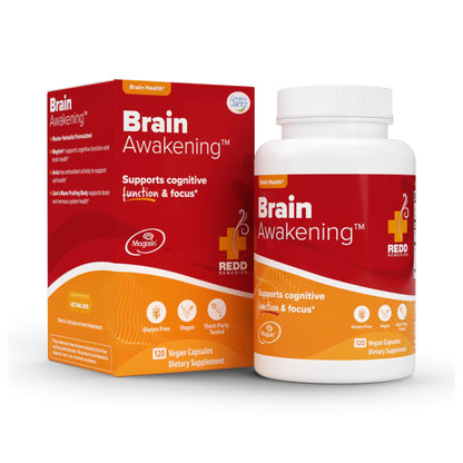Redd Remedies, Brain Awakening, Supports Cognitive Function and Focus, 120 Vegan Capsules