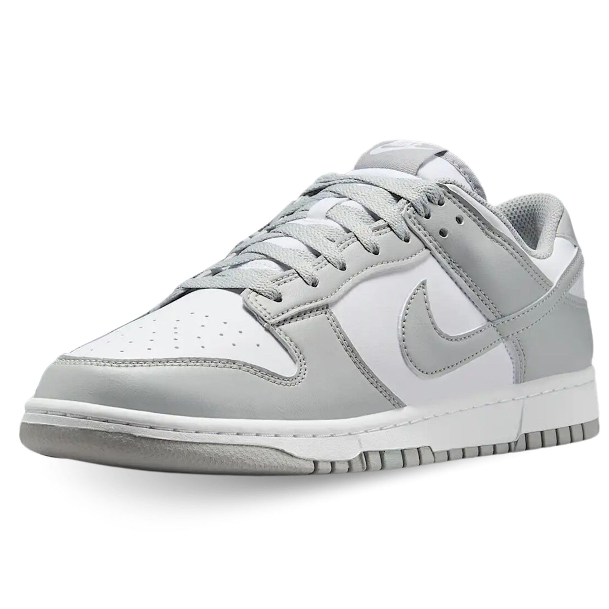 Retro Nike Dunk Low Men's Trainers in White Light Smoke Grey, Size 10.5 by Nike