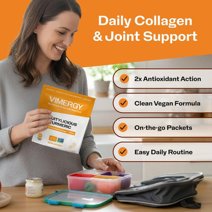 Vimergy NutriDense Fruitylicious Turmeric + Ginger Chewables (300mg Turmeric Extract, 22mg Silica, 10mg Ginger per Serving) Vegan, Mobility Support, 30 Servings (60 Count)