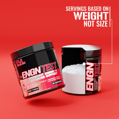EVL Intense Pre Workout with Creatine - ENGN Energizing Pre Workout for Men Powder Drink for Lasting Energy Focus and Recovery - with Beta Alanine Caffeine and L Theanine - Blue Raz