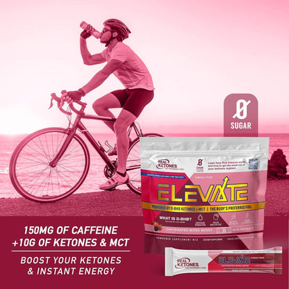 Real Ketones MCT & BHB Exogenous Ketones Drink Mix Packets Elevate Keto Electrolytes