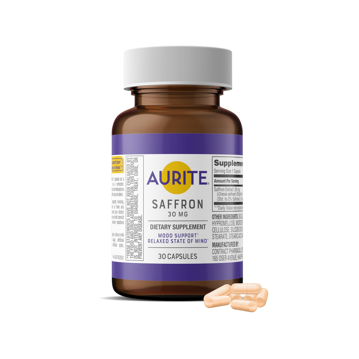 Saffron 30mg Mood Memory Support Supplement 60 Count