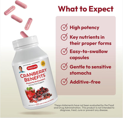 ANDREW LESSMAN ProCaps Cranberry Benefits 60 Capsules