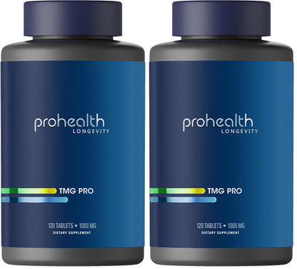 ProHealth Longevity | TMG Supplements (Trimethylglycine), Betaine Anhydrous - 1,000 mg, 120 Tablets - Methylation Support (120 Count (Pack of 1))