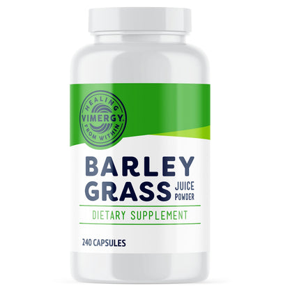 Vimergy Barley Grass Juice Powder Dietary Supplement - 4g per Serving (62 Servings) – Clean Superfood – Promotes Cardiovascular Health* – Organic, Vegan & Gluten-Free – Regular Size 250g