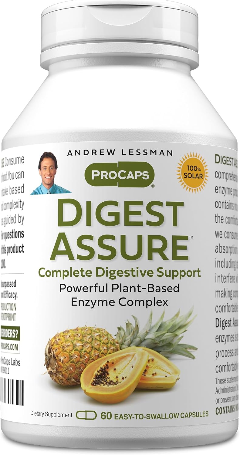 Andrew Lessman ProCaps Digest Assure Vegetarian Digestive Enzymes 60 Capsules
